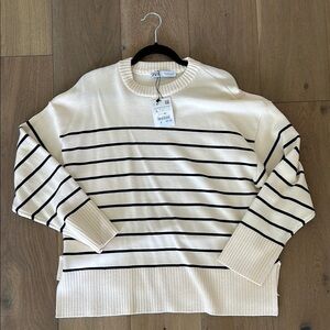 Zara Striped Knit Pullover